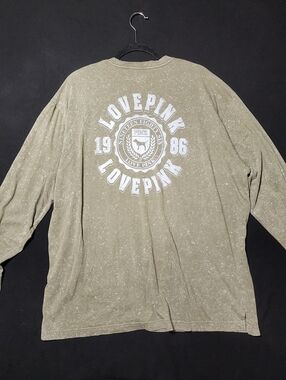 Vs PINK Victorias Secret Campus Long Sleeve Tee Shirt Casual